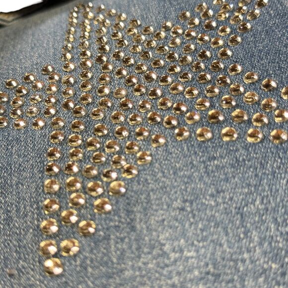 Austin Landing Women's Star Flare Jeans Size 11 Blue Stretch Crystal Western NEW - Picture 11 of 11